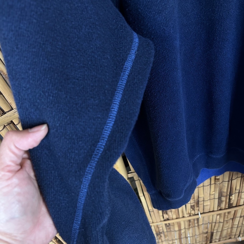 Tommy Bahama Men's Sweater 1/4 Zip Sweater Navy Blue Preppy Casual Outdoors - L - Picture 12 of 14